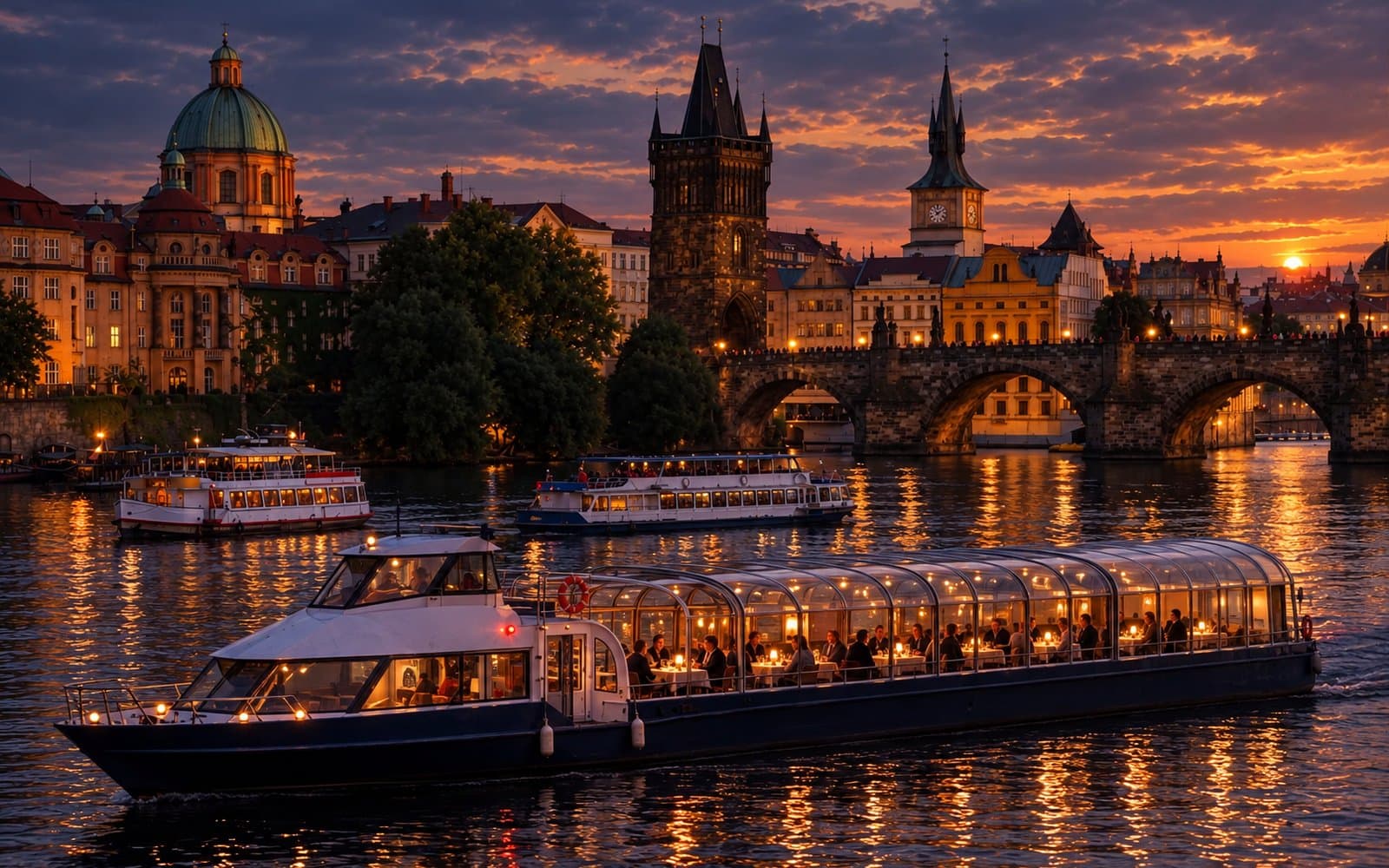 Vltava river cruise